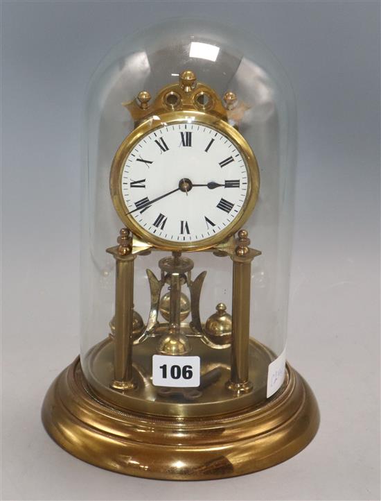 A German 300 hour clock under dome